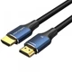 Кабель мультимедійний HDMI M to HDMI M 1.5m 8K60Hz cotton braided blue Vention (ALGLG) - зображення 1
