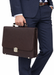 Небольшой Мужской Портфель Exclusive С Эко Кожи Коричневый Сумка Деловая (382628) - изображение 1