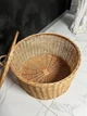 Корзина плетеная с крышкой коричневая (00385) - изображение 6