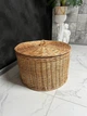 Корзина плетеная с крышкой коричневая (00385) - изображение 8