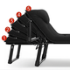 Раскладная кровать со встроенным матрасом LEOBRO Black 193х68х30 см, с регулируемой спинкой, полиэстер, черная - изображение 3