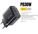 Сетевое зарядное устройство Essager 30W ES-CD52 QC3.0 AFC FCP SCP (Быстрая зарядка) Type-C - изображение 3