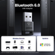 Bluetooth-адаптер Ugreen Bluetooth 6.0 CM748 USB передавач для комп'ютера ноутбука - зображення 3