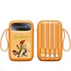 Павербанк 10000mAh Disney Zootopia Orange 22.5W, вбудовані кабелі Type-C и Lightning, LED дисплей - зображення 1