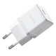 Сетевое зарядное устройство 20W Baseus Palm Type-C Fast Charger быстрая зарядка PD/QC + кабель Type-C to Type-C 60W (20V/3A) 1m P10111602213-01 Moon White - изображение 6