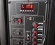 Портативная колонка акустическая система Su-Kam 1010 BT мощная 300W с 2 беспроводными микрофонами цветомузыкой Bluetooth USB FM радио аккумулятором большая на колесах для караоке праздников мероприятий - изображение 9