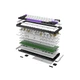Клавіатура Hator Hellyberry HK60 Mechanical Linear RGB Wireless/Bluetooth/USB UA White/Violet (HK60_wireless) (343909) - зображення 6