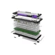 Клавиатура Hator Hellyberry HK75 Mechanical Linear RGB USB UA White/Violet (HK75) - изображение 8
