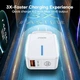 Зарядное устройство QOOVI GC08 66W LED Indicator (PPS, QC4.0) порт 1xUSB-A White (44255) - изображение 5