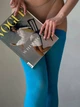 Чулки женские голубые, S/L(42-48) - изображение 5