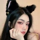 Котячі м'які вушка котика Неко чорні обруч із вушками кота квадробіка косплей аніме манги - изображение 3