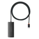 USB-хаб Baseus Lite Series 4-in-1 USB-C to 4xUSB 3.0 1m Black (WKQX030401) - изображение 2