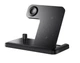 Беспроводное зарядное устройство ESSAGER Jiecheng 4 in 1 Foldable Desktop Wireless Charger 15W Black (EWXZM-JC01-Z) - изображение 1
