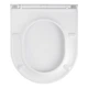 Унітаз підвісний безобідковий Kroner Harz WHI493736 RIMLESS з сидінням Slim Duroplast / Soft-close / Quick relase (KH493736WHIR) - изображение 12