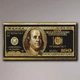 Картина сто доларів - Golden 100 Dollars - 50х100 см - зображення 1