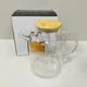 Чайник для заварювання скляний з бамбуковою кришкою 1,8 л Stenson R92790 - зображення 3