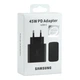 Блок питания Type-C PD 45W 1:1 технологии PD/PPS с напряжением 3.3-11.0V Black Galaxy S24+ Galaxy S24 Ultra Galaxy M55 Galaxy C55 Galaxy F55 - изображение 3