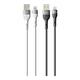 Кабель USB Ridea RC-XS51 X-Silicone Lightning 12W 1.2m Чорний - зображення 2
