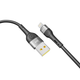 Кабель USB Ridea RC-XS51 X-Silicone Lightning 12W 1.2m Чорний - зображення 5