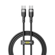 Кабель для зарядки и обмена данными USB YOKI YK-SI50 SILICONE Series Type-C to Type-C 60W (3A/20V), 1.2 метра, Черный - изображение 9