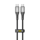 Кабель для зарядки и обмена данными USB YOKI YK-SO15 SOLID Series Type-C to Type-C 60W (3A/20V), 0.25 метра, Черный - изображение 6