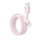 Кабель для зарядки и обмена данными USB YOKI YK-ST41 STYLE Series USB/Type C 60W (3A/20V), 1.2 метра, Розовый - изображение 11