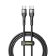 Кабель для зарядки и обмена данными USB YOKI YK-EX11 EXTRA Series Type-C to Type-C 60W (3A/20V) 1.2m Black - изображение 8