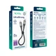 Кабель для зарядки USB Ridea RC-US42 UltraStrong Type-C to Type-C 60W (20V/3A) 0.25m Черный - изображение 5