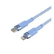 Кабель USB Ridea RC-CP43 ColorPro Type-C to Lightning 30W 1.2m Блакитний - зображення 7