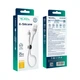 Кабель USB Ridea RC-XS51 X-Silicone Lightning 12W 0.25m Бiлий - зображення 2