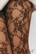 Колготки кружевные с цветочным принтом FIORE Donatella I5000 M Mocca - изображение 2