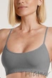 Бюстгальтер-Топ в рубчик GIULIA CAMI TOP RIB POPPY SEED S/M Темно-серый - изображение 1