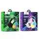 Игровые наушники полноразмерные Hoco W109 Rich USB/AUX 2m микрофон Φ4,0x1,5 мм с динамическим волшебным световым эффектом RGB интерфейс (IN+OUT) Black - изображение 2