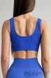 Топ на широких бретелях в рубчик GIULIA Top Rib AMPARO BLUE L/XL Синій - зображення 3