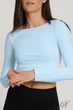 Tоп-лонгслив бесшовный с длинным рукавом Giulia Crop Top SPUN SUGAR L/XL Голубой - изображение 1