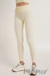 Легінси в рубчик з Push-Up ефектом INSECRET Leggings RIBBED Push-Up ARCTIC WOLF S/M Молочні - зображення 1