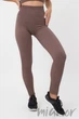 Легінси в рубчик з пуш-апом INSECRET Leggings RIBBED Push-Up Deep Taupe L/XL Тауп - зображення 3