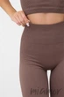 Легінси в рубчик з пуш-апом INSECRET Leggings RIBBED Push-Up Deep Taupe L/XL Тауп - зображення 6