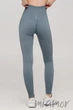 Легінси в рубчик з пуш-апом ефектом INSECRET Leggings RIBBED Push-Up FADED DENIM L/XL Сіро-блакитні - зображення 2