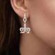 Серебряные серьги Корона с золотыми вставками - изображение 2