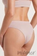 Трусики безшовні в рубчик GIULIA Brasilian briefs RIB BURNISHED LILAC L/XL Рожева пудра - зображення 2