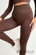 Легинсы бесшовные со штрипками InSecret Leggings Straps 02 DEEP TAUPE M/L Тауп - изображение 6