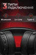 Бездротові ігрові навушники Mchose V9 Pro з мікрофоном, 2.4G + Bluetooth, 7.1 Surround Sound, Black - изображение 3