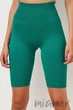 Велосипедки-шорти безшовні в рубчик GIULIA TRACKS RIB SHAPE EMERALD L/XL Смарагдові - зображення 1