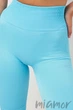 Велосипедки-шорты бесшовные в рубчик GIULIA TRACKS RIB SHAPE SKY BLUE S/M Голубой - изображение 3
