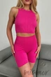 Шортики в рубчик с Push Up эффектом InSecret Shorts RIBBED Push Up FUCHSIA FEDORA L/XL Фуксия - изображение 4