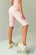 Велосипедки бесшовные в рубчик GIULIA Tracks Rib GOSSAMER PINK S/M Світло-рожеві - изображение 2