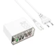 Зарядний пристрій Hoco N36 Fuerza six-port PD65W GaN (3C3A) White - зображення 4