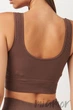 Топ на широких бретелях в рубчик GIULIA Top Rib DEEP TAUPE S/M Тауп - изображение 4