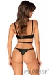 Боді еротичне латексне з доступом Obsessive Armares XL/XXL Чорне - зображення 2